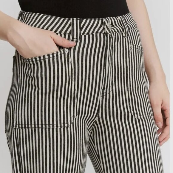 ✨ Mica Denim “Breck” Striped Straight Jeans – Size 30 (NWT) ✨ - Picture 4 of 15